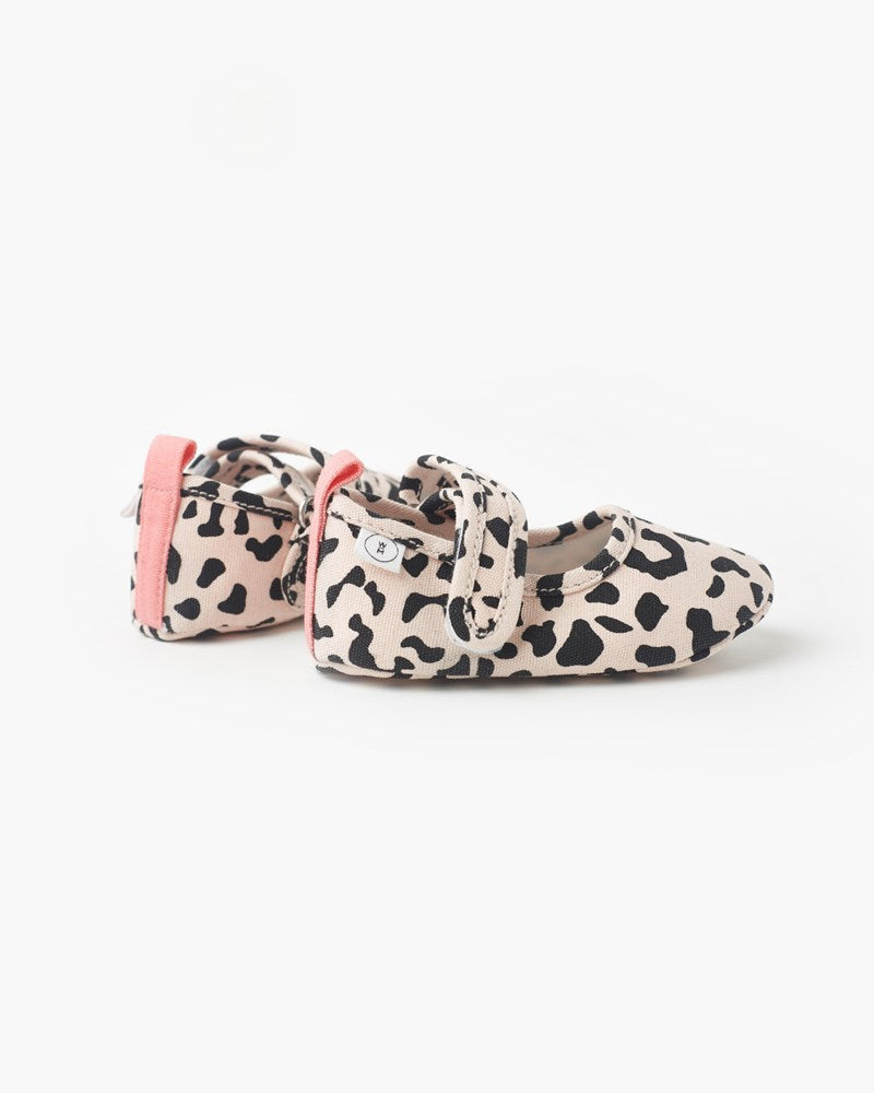 Poppies Baby Mary Jane Canvas Hazel leopard — Walnut Melbourne US